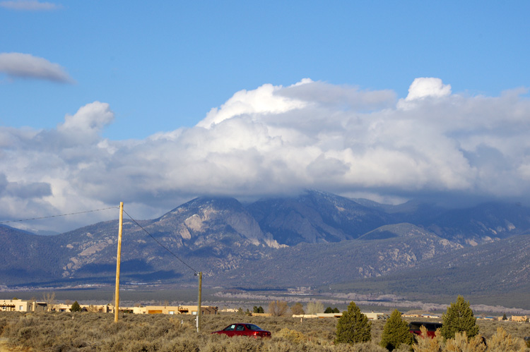 Blueberry Hill view of El Salto near Taos