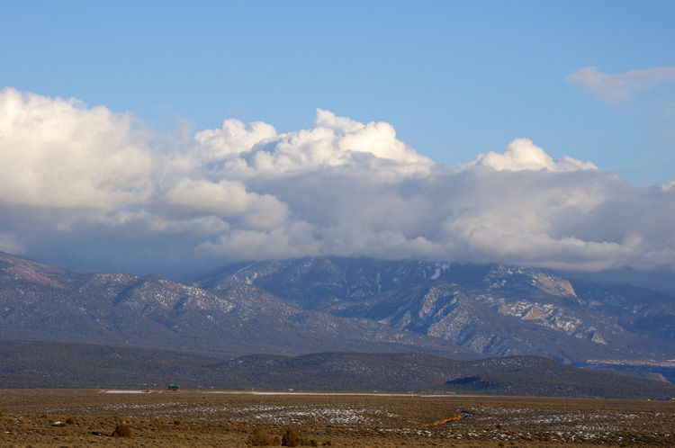 Mountains and clouds north of Taos, NM