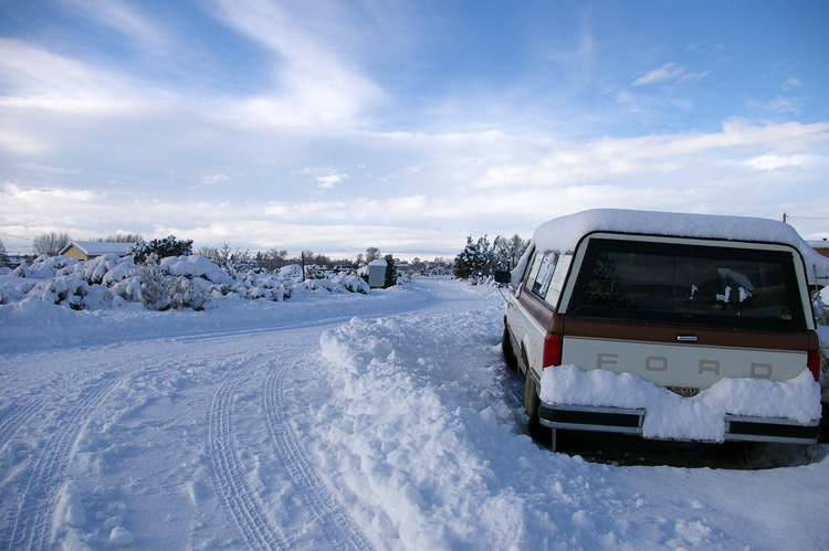 snowbound road