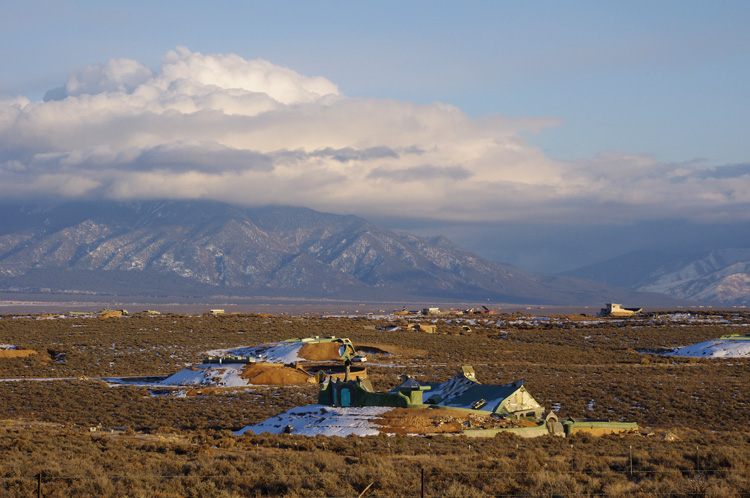 Earthships outside Taos, New Mexico