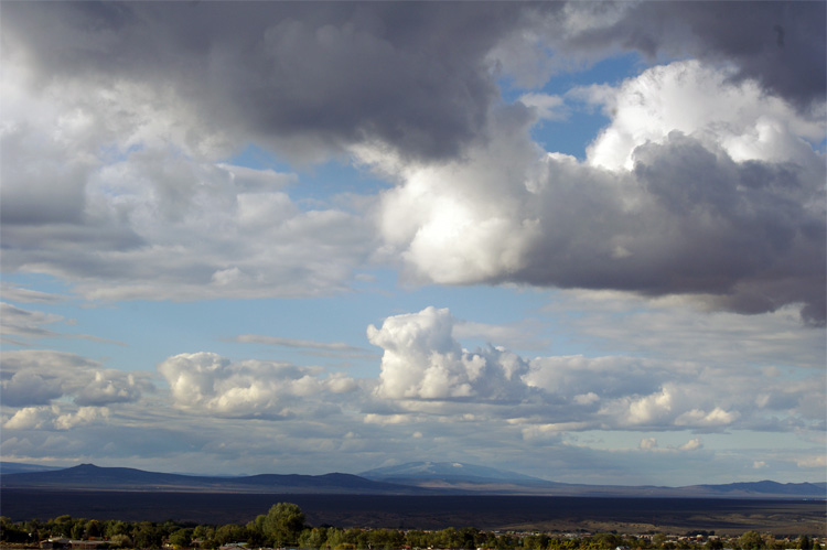 Taos sky in October