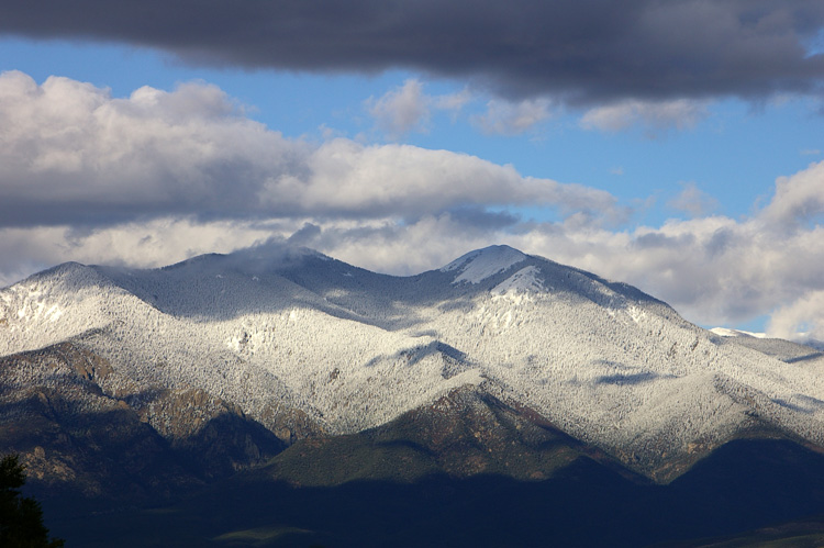 Summit of Taos Mountain after a snowfall.