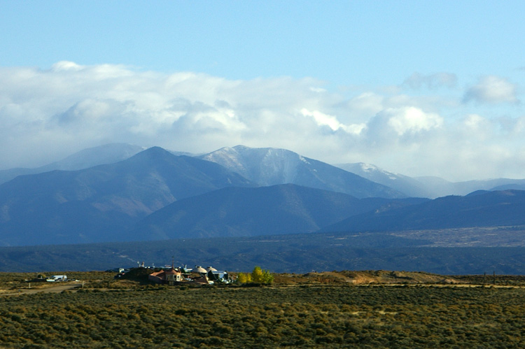 View of Taos mountains