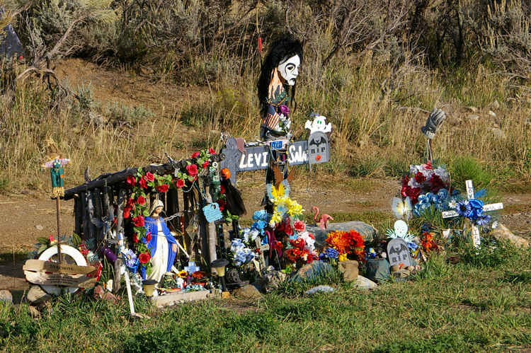 descanso for Levi J. Salazar near Taos, NM