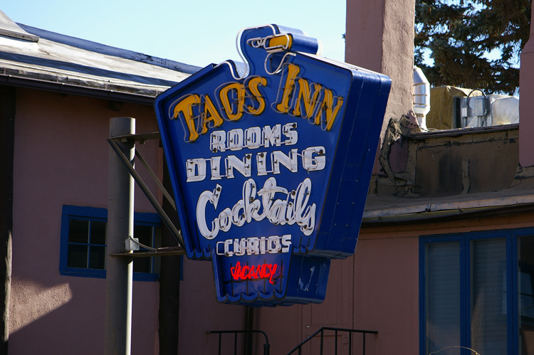 Taos Inn sign