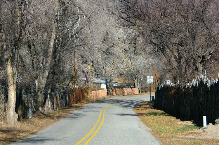 Heading into Pilar, New Mexico.