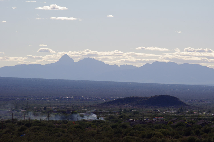 tilted Tucson landscape