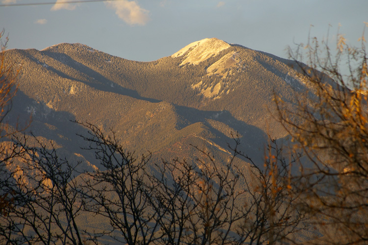Taos Mountain closeup