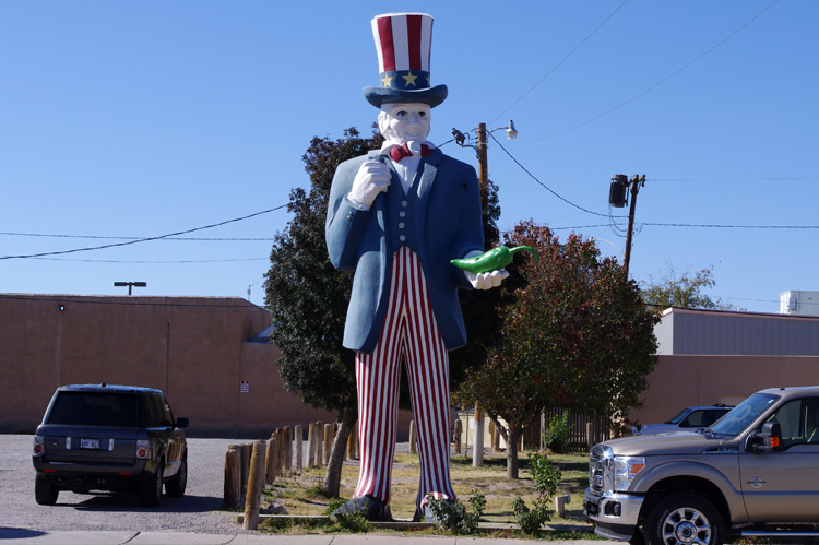 Giant Uncle Sam in Hatch, NM