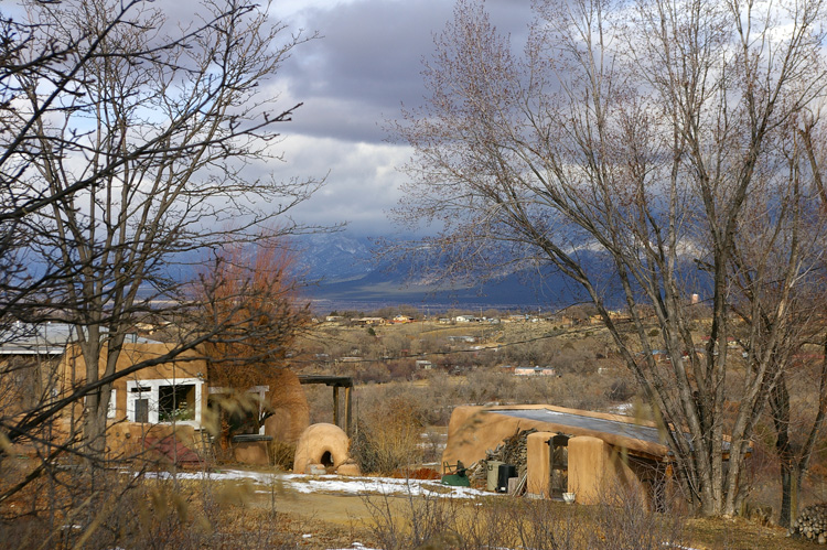 A neighbor's house in Taos, New Mexico, with a great view...