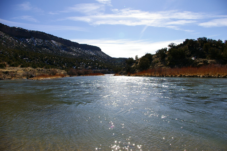 Rio Grande River above Pilar