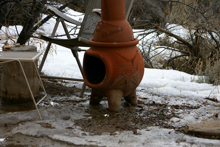 If it looks like that, it must be mud season in Taos, New Mexico