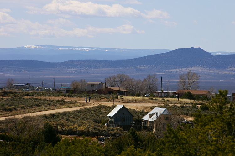 view to the west from Llano Quemado