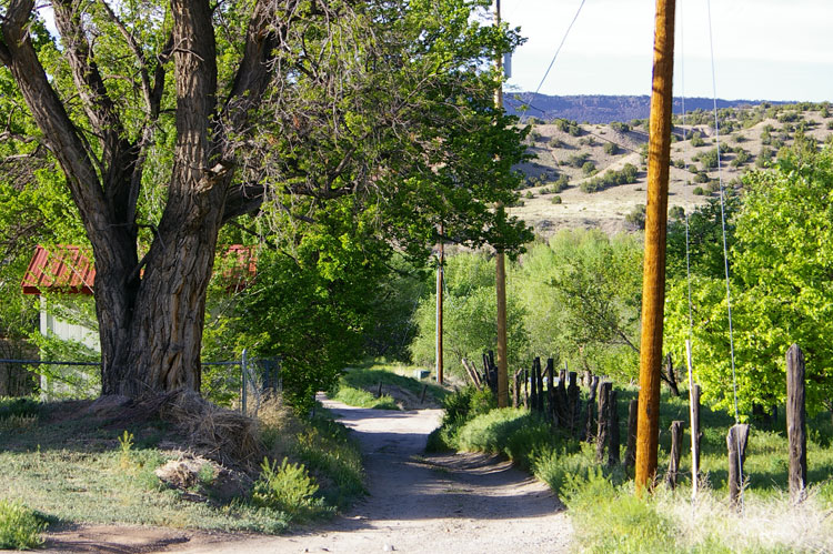 Another quiet street in Dixon, New Mexico