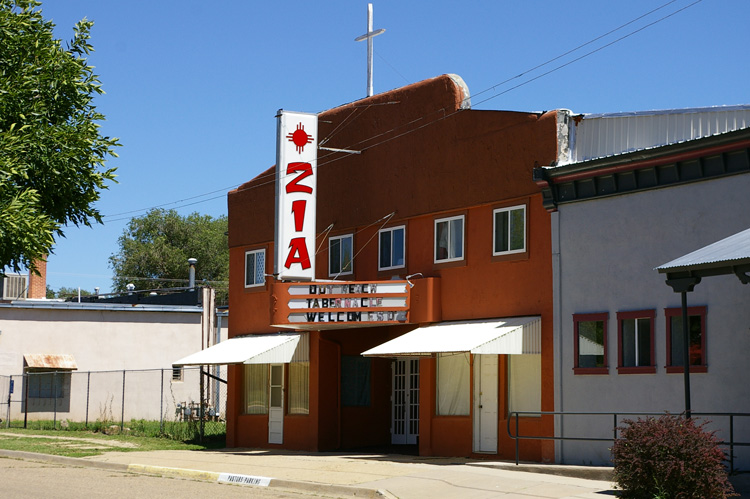 The old Zia Theater in Springer, NM