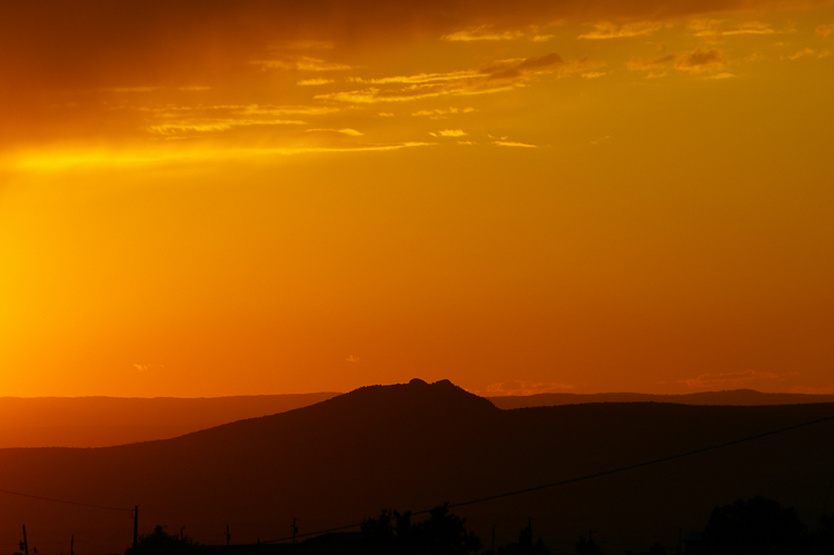 Tres Orejas volcano near Carson, NM