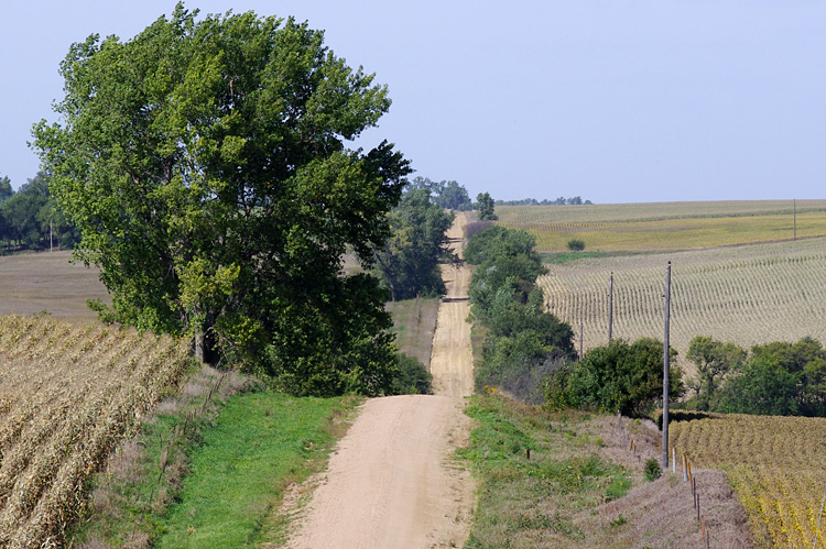 Nebraska farm road